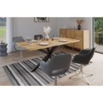 EETTAFEL, kleur massief acaciateak thumbnail 2