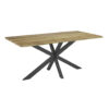 EETTAFEL, kleur massief acaciateak