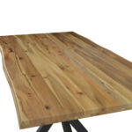 EETTAFEL, kleur massief acaciateak thumbnail 4