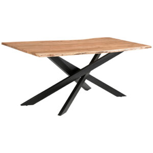 EETTAFEL, massief acacia, acaciakleur