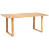 EETTAFEL, volledig massief acacia, acaciakleur