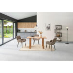 EETTAFEL, volledig massief acacia, acaciakleur thumbnail 4