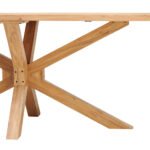 EETTAFEL, volledig massief acacia, acaciakleur thumbnail 2