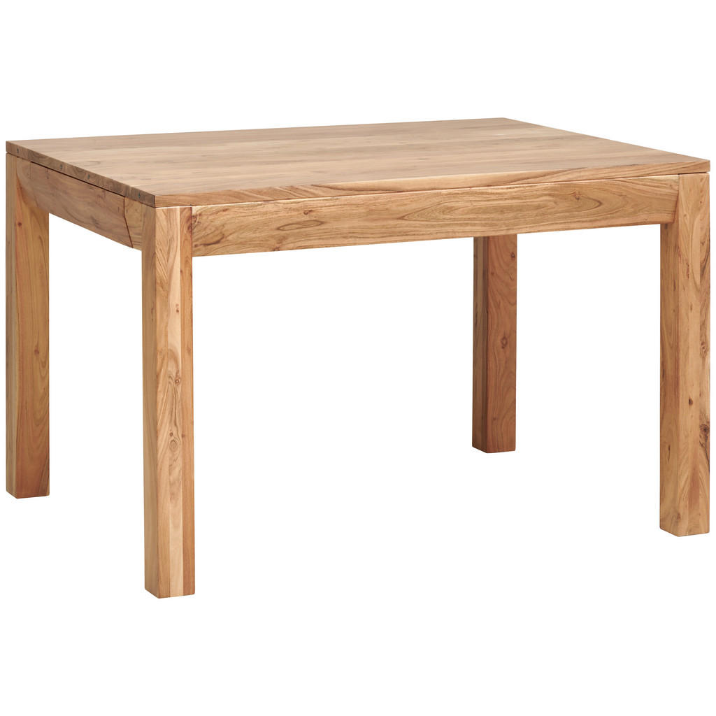 EETTAFEL, volledig massief acacia, acaciakleur