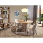 EETTAFEL, eikenkleurig gefineerd eiken thumbnail 7