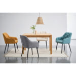 EETTAFEL, massief eikenkleurig wild eiken thumbnail 4