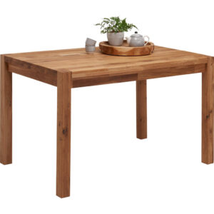EETTAFEL, massief eikenkleurig wild eiken