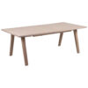 EETTAFEL, gefineerd, massief eiken, eikenkleur