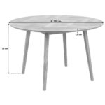 EETTAFEL, eikenkleurig gefineerd eiken thumbnail 6