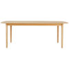 EETTAFEL, eikenkleurig gefineerd eiken