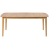 EETTAFEL, gefineerd eiken natuurlijke kleur, eikenkleur