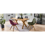 EETTAFEL, massief eikenkleurig wild eiken thumbnail 3
