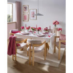 EETTAFEL, massief eikenkleurig wild eiken thumbnail 7