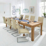 EETTAFEL, massief eikenkleurig wild eiken thumbnail 2