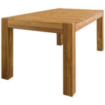 EETTAFEL, massief eikenkleurig wild eiken thumbnail 3