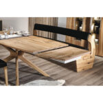 EETTAFEL, gefineerd, massief verouderd hout, eikenkleurig eiken thumbnail 3
