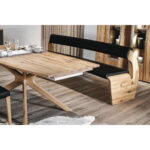 EETTAFEL, gefineerd, massief verouderd hout, eikenkleurig eiken thumbnail 6