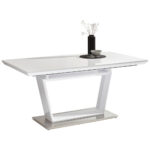 EETTAFEL, wit, roestvrij staalkleur thumbnail 1