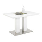 EETTAFEL, wit, roestvrij staalkleur thumbnail 1