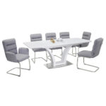 EETTAFEL, wit, roestvrij staalkleur thumbnail 7