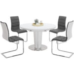 EETTAFEL, wit, roestvrij staalkleur thumbnail 7