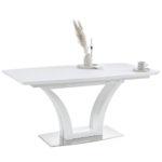 EETTAFEL, wit, roestvrij staalkleur thumbnail 1
