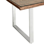 EETTAFEL, volledig massief oud naturel gekleurd hout thumbnail 5
