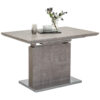 EETTAFEL, roestvrij staalkleur, grijs