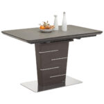 EETTAFEL, roestvrij staalkleur, donkergrijs thumbnail 1