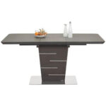 EETTAFEL, roestvrij staalkleur, donkergrijs thumbnail 3