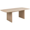 EETTAFEL, gefineerd eiken wit