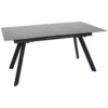 EETTAFEL, antraciet, zwart