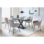 EETTAFEL, antraciet, zwart thumbnail 2
