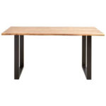 EETTAFEL, volledig massief acaciazwart, acaciakleur thumbnail 6