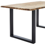 EETTAFEL, volledig massief acacia, acaciakleur thumbnail 6