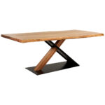 EETTAFEL, volledig massief acaciazwart, acaciakleur thumbnail 1