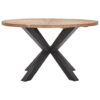 EETTAFEL, volledig massief acaciazwart, acaciakleur