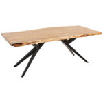 EETTAFEL, volledig massief acaciazwart, acaciakleur thumbnail 1