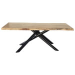 EETTAFEL, volledig massief acaciazwart, acaciakleur thumbnail 5