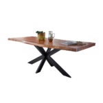 EETTAFEL, massief acacia, acaciakleur thumbnail 1