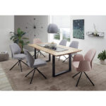 EETTAFEL, massief zwart eiken, eikenkleur thumbnail 2
