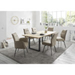 EETTAFEL, massief zwart eiken, eikenkleur thumbnail 4