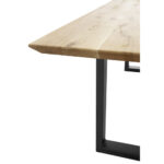 EETTAFEL, massief zwart eiken, eikenkleur thumbnail 5