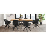 EETTAFEL, massief eikenkleurig wild eiken thumbnail 7