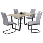 EETTAFEL, zwart, eikenkleur thumbnail 4