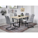 EETTAFEL, zwart, eikenkleur thumbnail 5