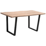 EETTAFEL, zwart, eikenkleur thumbnail 1