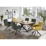 EETTAFEL, massief zwart eiken, eikenkleur thumbnail 2