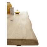 EETTAFEL, massief zwart eiken, eikenkleur thumbnail 3