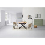 EETTAFEL, zwart, eikenkleur thumbnail 2